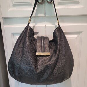 Gucci Guccissima Black Leather Hobo/Shoulder Bag